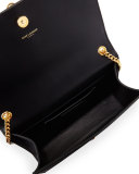 Monogram Medium Tassel Crossbody Bag, Black