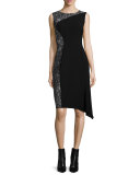 Wynn Draped-Hem Dress