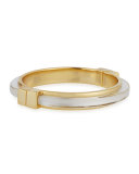 Minimalist Hinge Bangle Bracelet