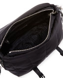 Tesutto Bomber Messenger Bag, Black (Nero)