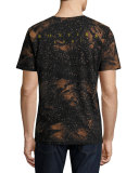 AC/DC Bonfire T-Shirt with Marbling, Black