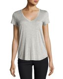 Lynnea Pocket Tee, Gray