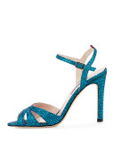 Westminster Glitter Strappy Sandal, Blue