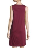 Moments Tank Nightgown, Red Plum