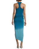 Sassy Racerback Ombre Maxi Dress, Cobalt Ombre