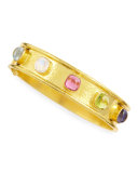 Tutti Frutti Stone-Studded 19k Gold Bangle