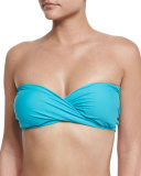 Bocas Convertible Halter/Bandeau Swim Top, Caribbean