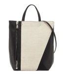 Cosmo Medium Canvas Tote Bag, Salt/Pepper