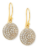 Lentil Ice 24k Gold & Diamond Dangle Earrings