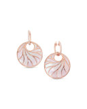 Medium Pink Mother-of-Pearl & Diamond Venus Earrings