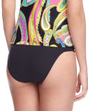 Solid Hipster Swim Bottoms, Black