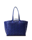 Ai Medium Laser-Cut Leather Shoulder Bag