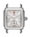 16mm Deco Diamond Dial Watch Head, Steel