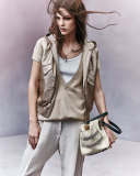 Stripe Monili Crossbody, Vanilla