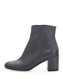 Blakely Leather Ankle Boot, Pewter