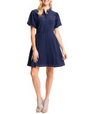 Ellie Shirtdress W/ Puffed Sleeves