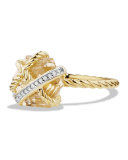 10mm Petite Cable Wrap Champagne Citrine Ring