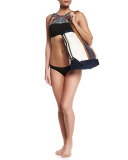 Prisma Embellished High-Neck Underwire Swim Top