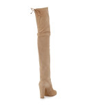 Stuart Weitzman Highland麂皮过膝靴