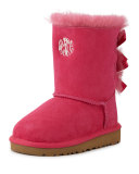 Bailey Boot with Bow, Cerise, 6T-12T