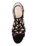 estrella strappy city sandal, black