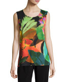 Garden Party Stretch Knit Tank