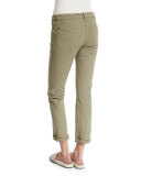 Low-Rise Skinny Jeans, Green Tea
