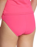 High-Waist Solid Swim Bottom, Women's