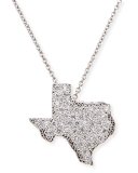 18k White Gold Diamond Texas Necklace