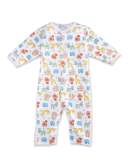 Born to Run Animal Printed Coverall, Yellow, Size 3-18 Months
