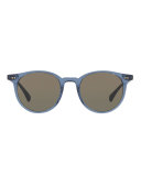 Delray 48 Sun Round Sunglasses, Blue