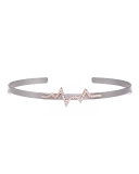 Cosmos Heartbeat Titanium Bracelet with Diamonds