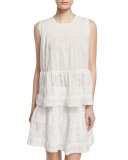 The Jubilee Embroidered Tank, White