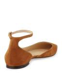 Lucy Suede Half-d'Orsay Flat