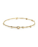 18K Gold 9-Diamond Bangle (0.5ctw)