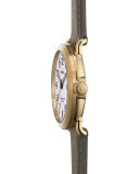 41mm Runwell Leather Watch, Gray