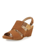 Kaleo Leather Wedge Sandal, Viso