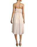 Sleeveless Laced Silk Dress, Ballet