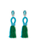 Short Gradient Looped Tassel Earrings