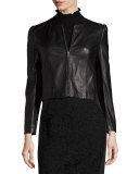 Napa Leather Jacket, Black
