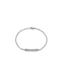 Petite Poesy Diamond ID Bracelet in 18K White Gold