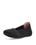 Belicia Stretch-Woven Flat, Black