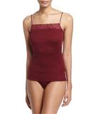 Moments Lace-Trim Lounge Cami, Red Plum
