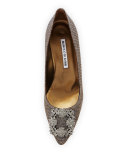 Hangisi Glitter Fabric 70mm Pump, Bronze