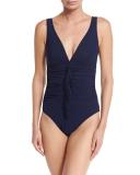 Fresco Duo V-Neck One-Piece Swimsuit