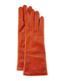 Nappa Leather Gloves, Burnt Sienna