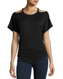 Cutout Short-Sleeve T-Shirt