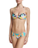 Diamond Abstract-Print Underwire Swim Top