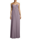 Strapless Sweetheart Ruched Gown 