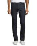 Slim-Fit Stretch Denim Jeans, Rinse Wash